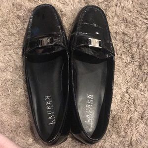 Black Patent Leather Ralph Lauren Loafers